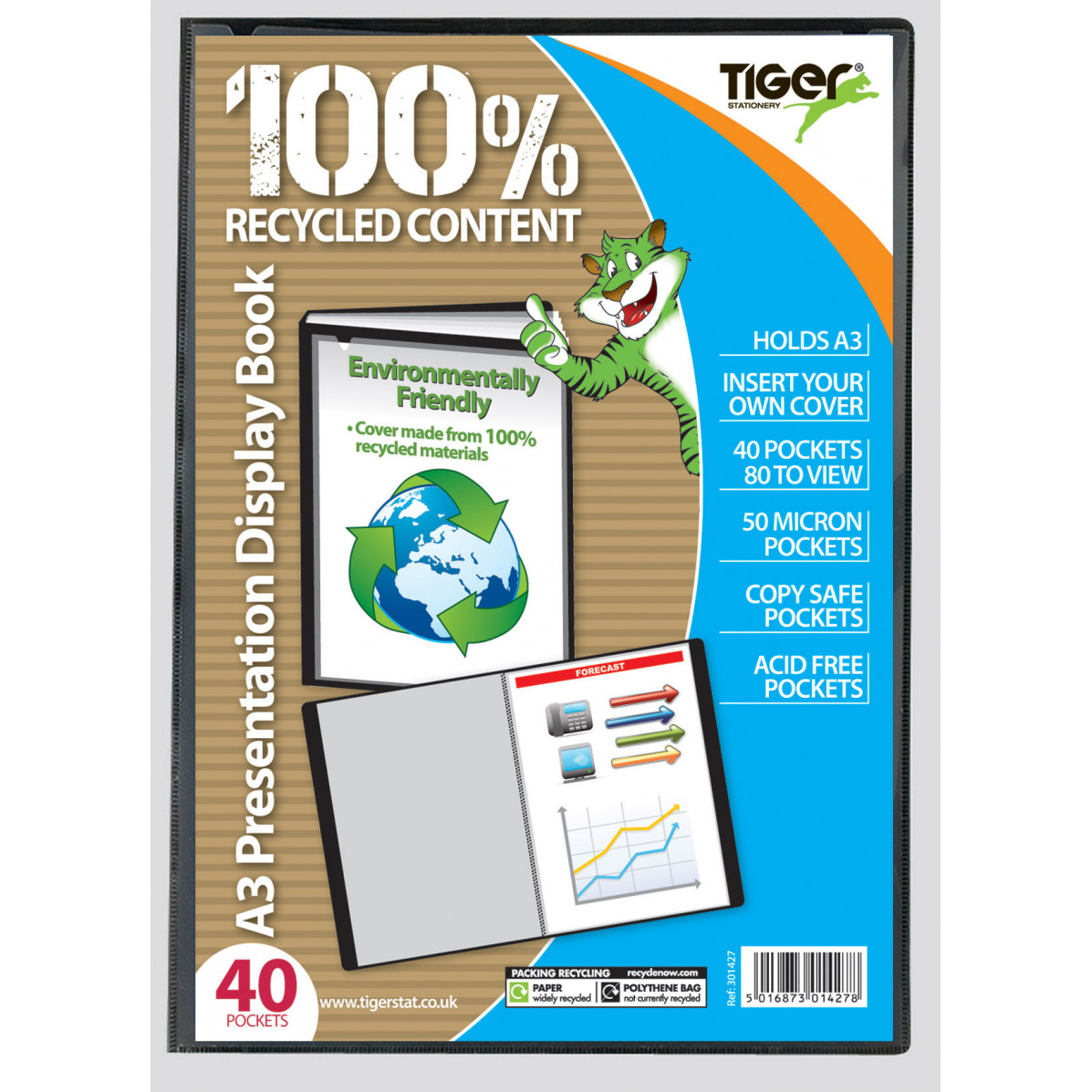 tiger a4 presentation display book